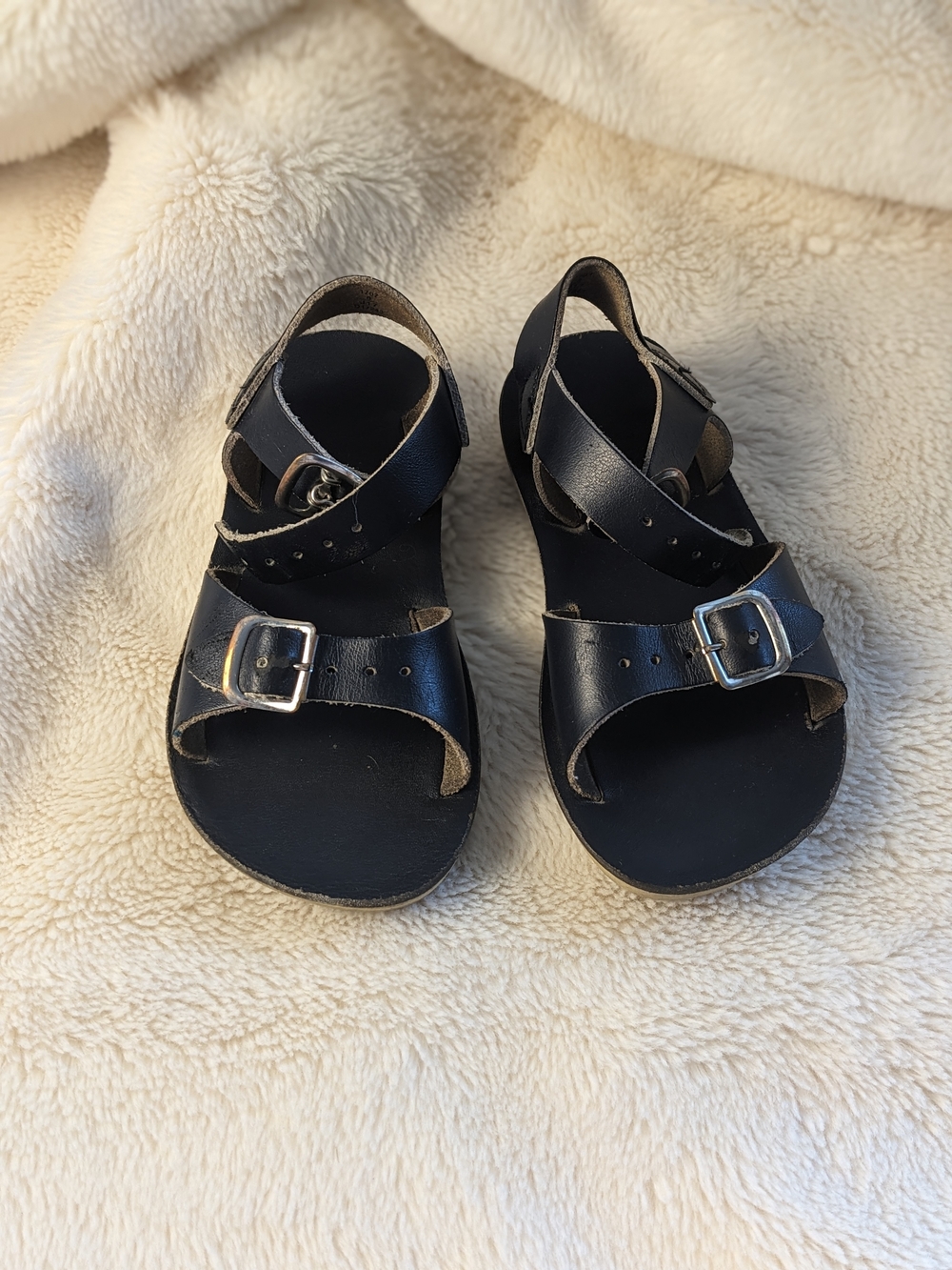 Salt Water Sandals by Hoy Blue Leather Kids Sandals